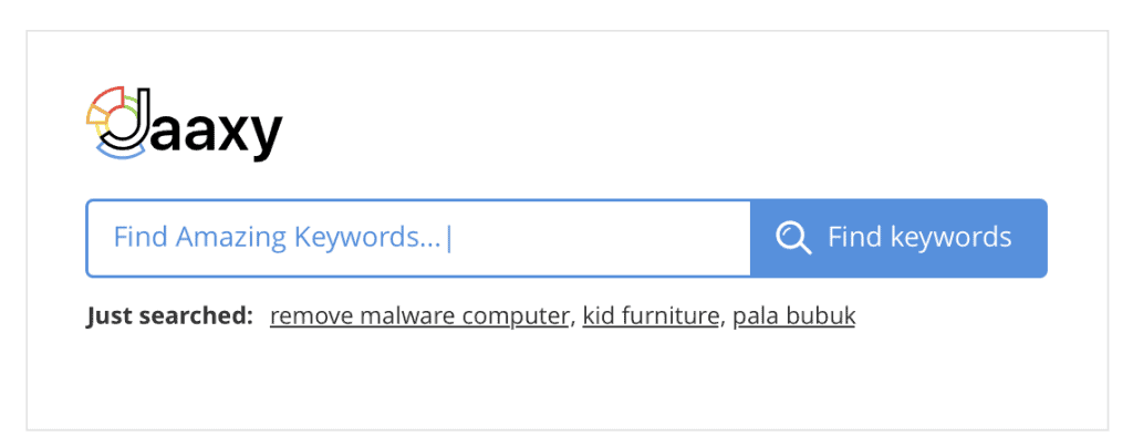 Jaaxy Keyword Search