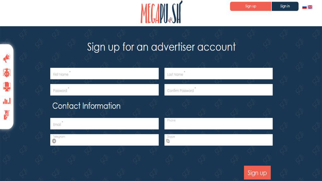 MegaPush Review - How to Signup