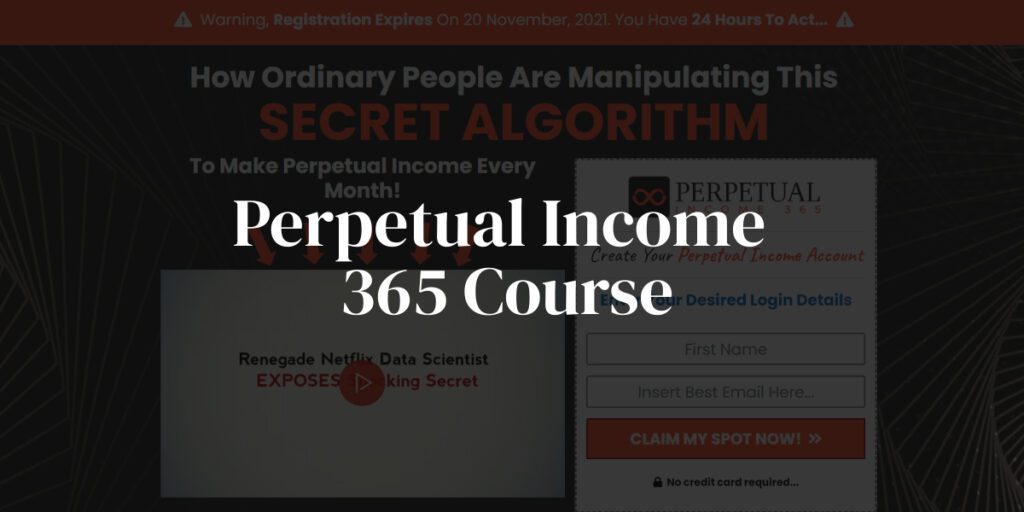 Perpetual Income 365 Course