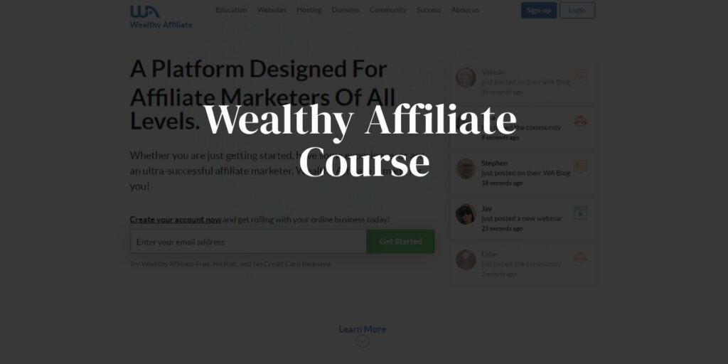 Wealthy Affiliate Course