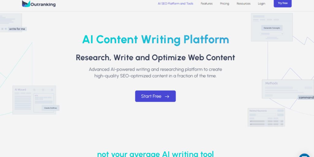 Outranking AI Content Writing Tool