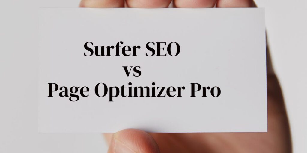 Surfer SEO vs Page Optimizer Pro